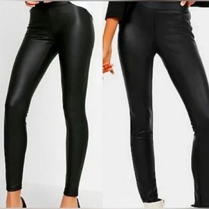 Express Faux Leather Pants leggings ~ Size XS ~ Black Skinny
